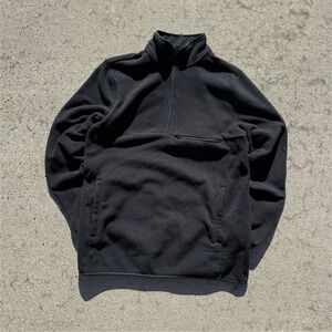 Goodfellow & Co Black Quarter Zip Fleece Pullover Men's Medium Casual